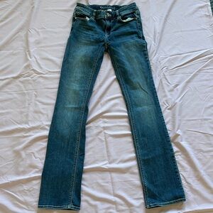 White House Black Market Straight Leg Blue Jeans